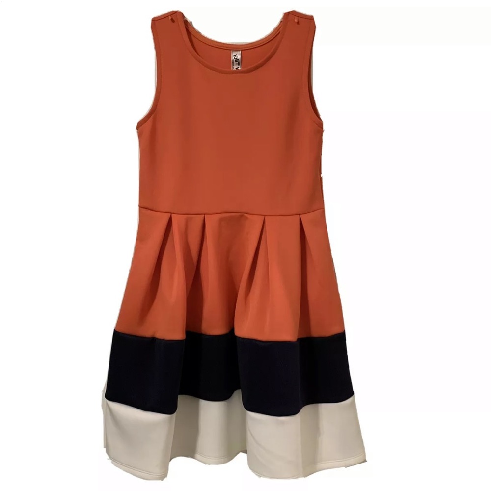 Girls 3-Colored Striped Dress Size 12 - NEVER WORN